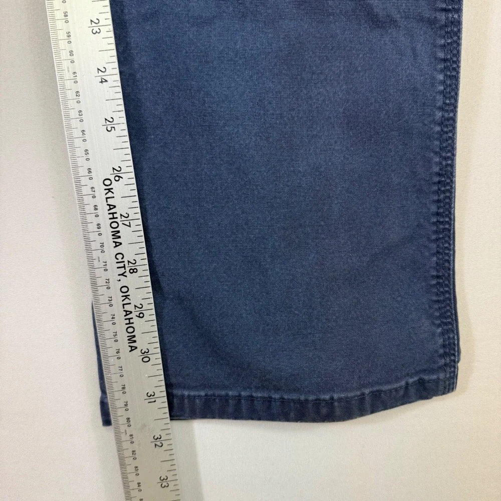 Ariat Rebar M4 Made Tough Pants Mens 34x32 Navy Blue Relaxed Straight *Stains